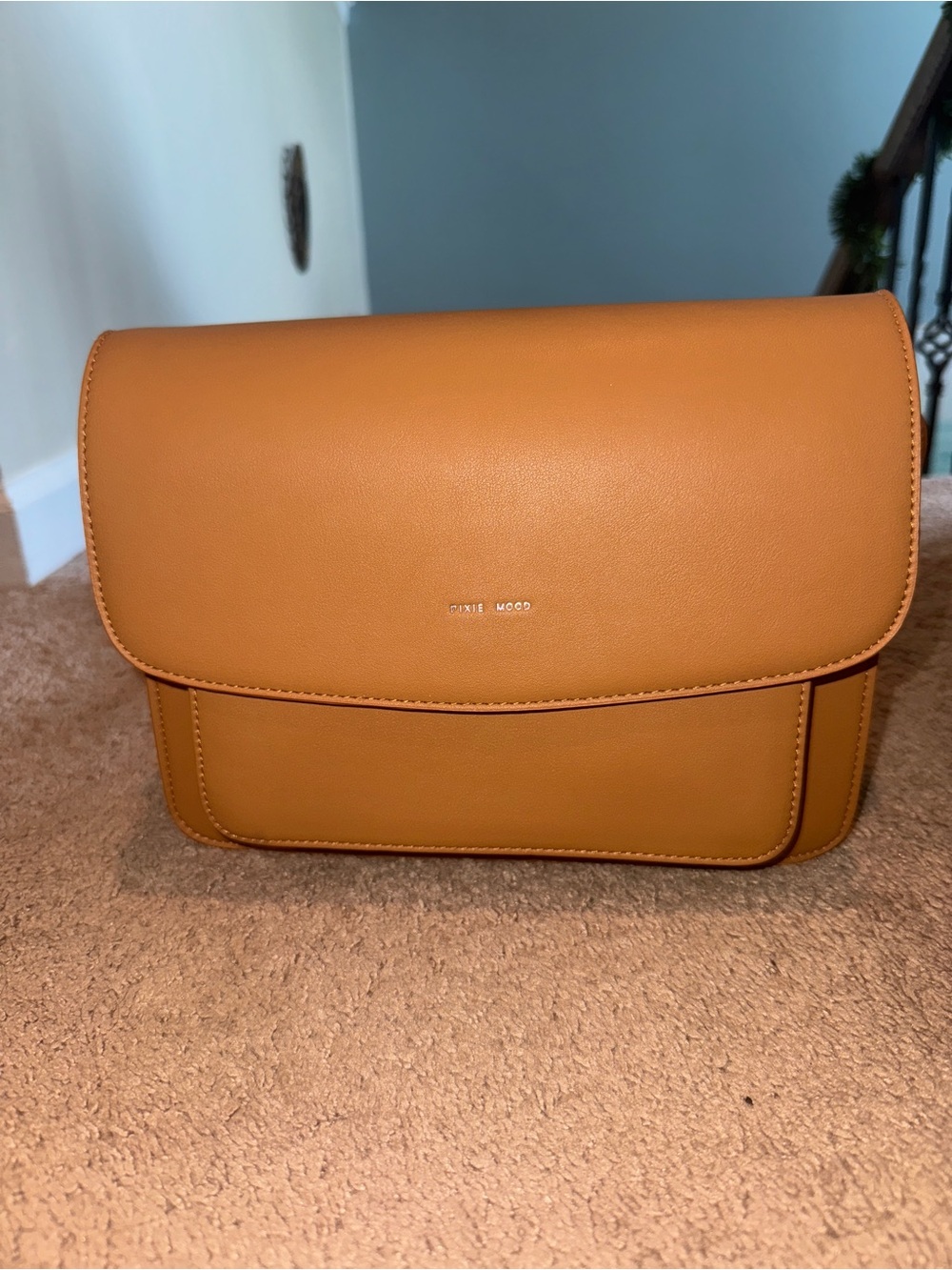 Pixie Mood Vegan Leather Crossbody Purse - Honey